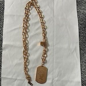 Gold Chain Necklace with Pendant